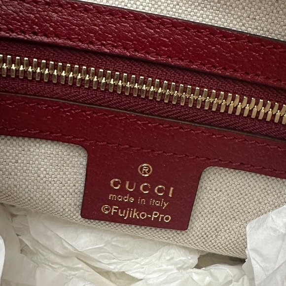 GUCCI X DORAEMON GG Supreme Canvas Duffle Shoulder Bag Beige 647815 - Picture 3 of 6